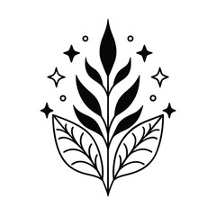 natures magic foliage vector design on white background  © misttahmina