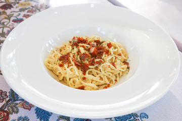 pasta carbonara ,spaghetti or spaghetti carbonara