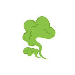 Fototapeta premium toxic comic smoke vector illustration