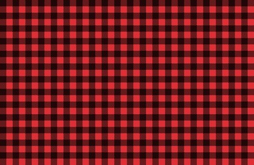 Kariertes Tischdeckenmuster in schwarz rot