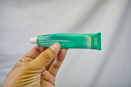 Suzano, Sao Paulo - Brazil - april 24, 2025: Various types of medicines and creams
