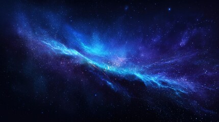 Fototapeta premium Galaxy Nebula in Colorful Space Starry Night – Vibrant Cosmic Clouds Adorned with Twinkling Stars, Painting the Universe in Dazzling Hues Under the Night Sky