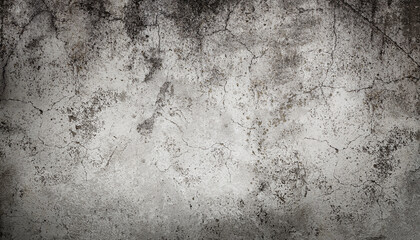 old cracked concrete slab with dark spots