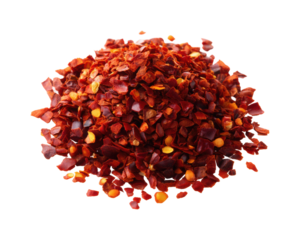 Spicy chili flakes kitchen food culinary flavor, isolated on transparent background, png