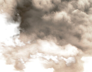 Dark brown clouds before the storm