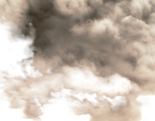 Dark brown clouds before the storm