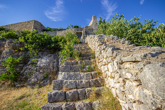 Novigrad Castle in Novigrad, Zadar County, Croatia