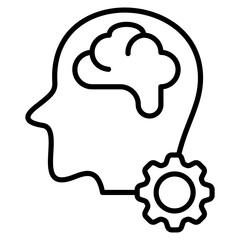 Psychology line icon