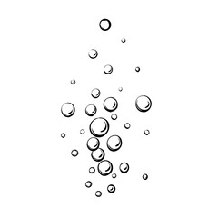 Realistic Fizzing Air Bubbles Underwater
