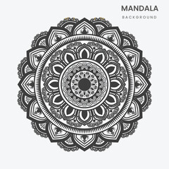 Black and White Mandala – Meditation and Relaxation Design