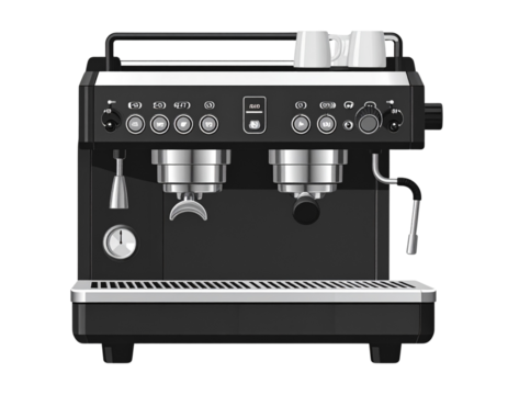 coffee machine isolated on white