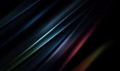 Obraz premium Abstract diagonal lines of soft color gradients on a dark background