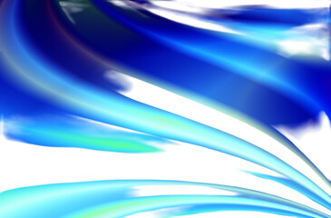 Blue wave flame cutout art header graphic design