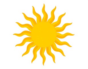 Simple yellow sun graphic (3)