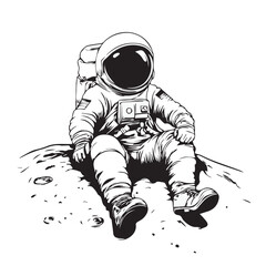 astronaut on the moon