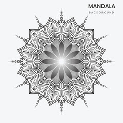 Black and White Mandala – Meditation and Relaxation Design