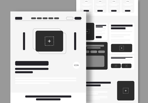 Minimalist And Modern Website UI Kit