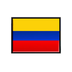 Obraz premium The National Flag Of The Colombia 