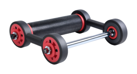 Fitness equipment for home workouts exercise product showcase, isolated on transparent background, png