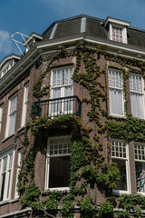 Obraz premium facade of an old dutch house in Amsterdam