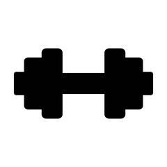 
Illustration showing a black icon of sports equipment from a gym, isolated on a white background