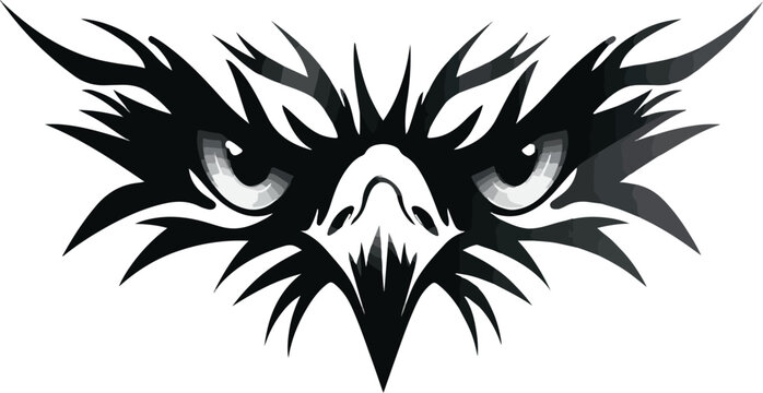 Angry bird face design