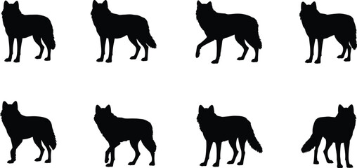 animals silhouettes vector