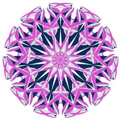 abstract ornamental mandala flower