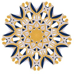 abstract flower mandala pattern