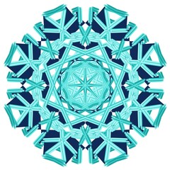 abstract blue mandala ornamental design