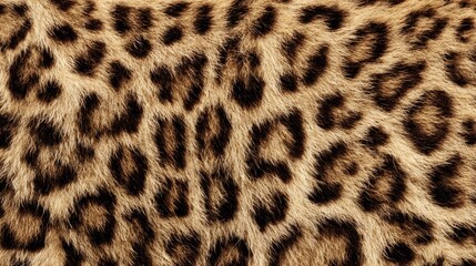 Seamless leopard pattern background with bold animal print in warm golden brown, black tones, exotic wild cat fur texture for fashion, textile, interior design, stylish decorative surface concepts
