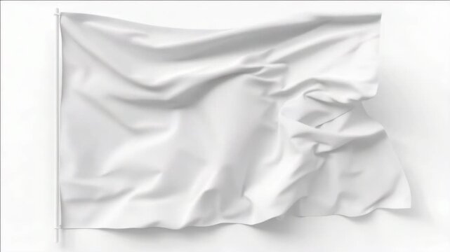 A flag gently swaying in the wind, depicted with rippling waves and marble-like textures.