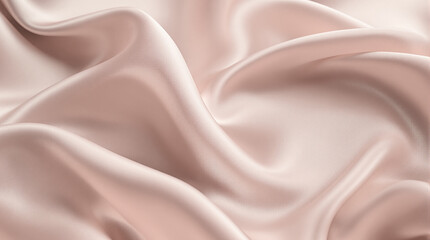 Obraz premium Elegant Draped Blush Pink Silk Fabric Texture