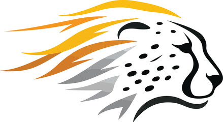 Cheetah graphic illustration