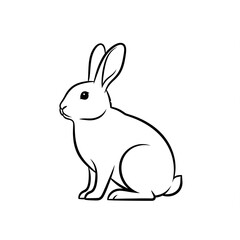 Obraz premium vector illustration of a rabbit