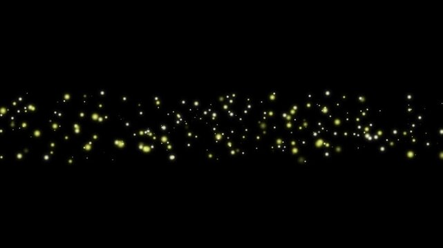 Sparkling bukeh effect Night Sky: Capturing a luminous streak of golden specks shimmering against a dark canvas. a touch of elegance and enchantment