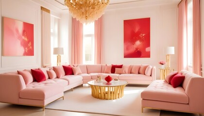 Photo interior modern design room 3d illustration