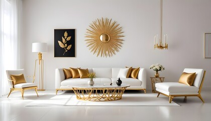 Photo interior modern design room 3d illustration