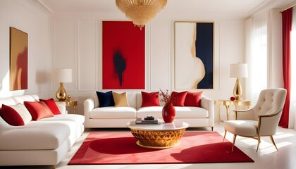 Photo interior modern design room 3d illustration