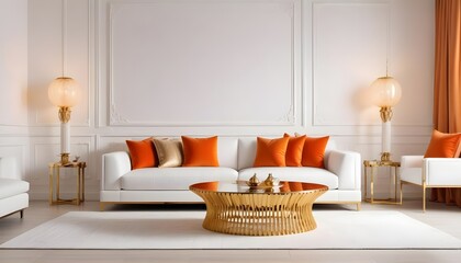 Photo interior modern design room 3d illustration