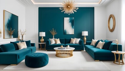 Photo interior modern design room 3d illustration