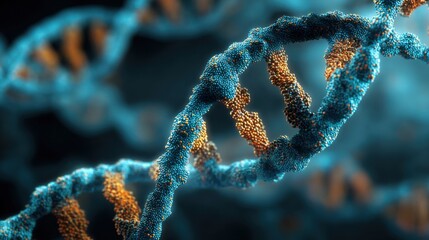 dna double helix microscopic view
