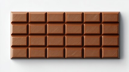Fototapeta premium Beautiful photo of blank chocolate bar packaging mockup with white background.