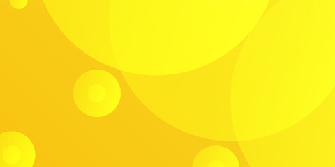 Abstract liquid fluid circles bright yellow color background. 3D simple vector sphere balls shape illustration