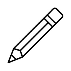Pencil drawing icon vector illustration for writing sketching and drawing design concept art tool