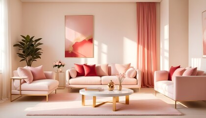 Photo interior modern design room 3d illustration