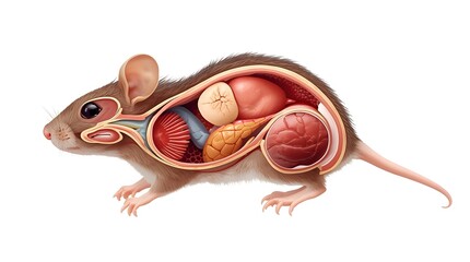 3D Anatomical Rat Model with Internal Organs