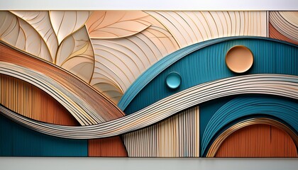 abstract image showcasing hand drawn geometric patterns with a freeform artisanal quality merging intricate lines and organic shapes in a harmonious design that capture