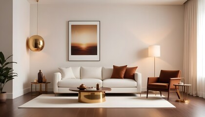Photo interior modern design room 3d illustration