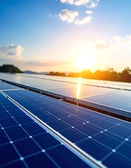 Solar panels at sunset (5)